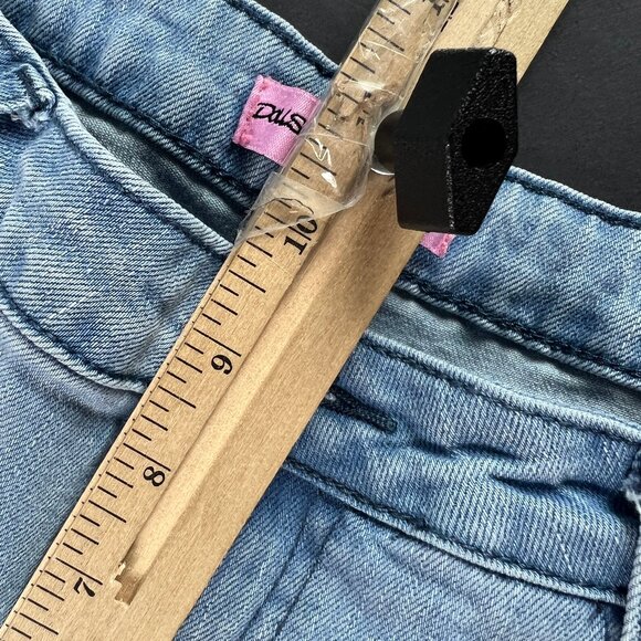 Dolls Kill X Betty Boop Jeans Women 31x32* Flare Mid Rise Light Blue Denim Tag L - Picture 15 of 16